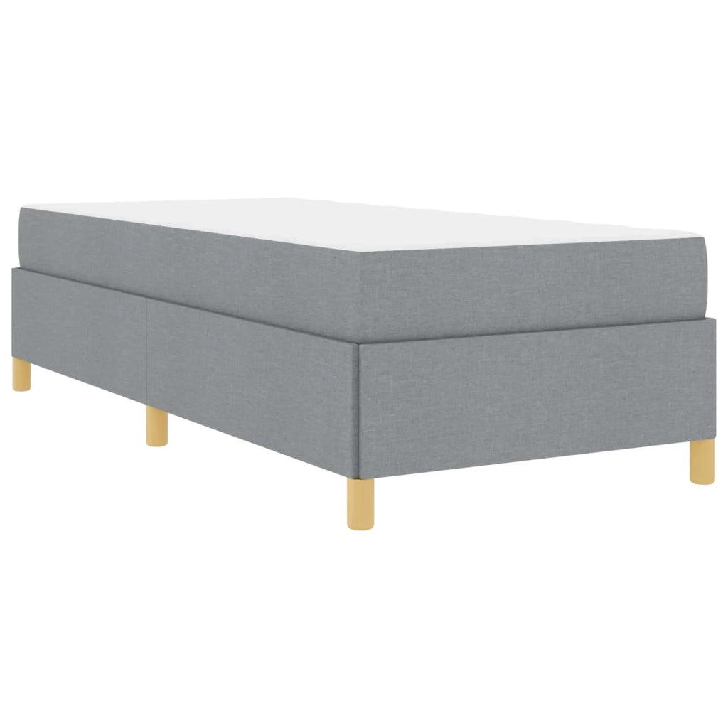 Struttura del letto-Giroletto Grigio chiaro 100 x 200 cm Tessuto 821271