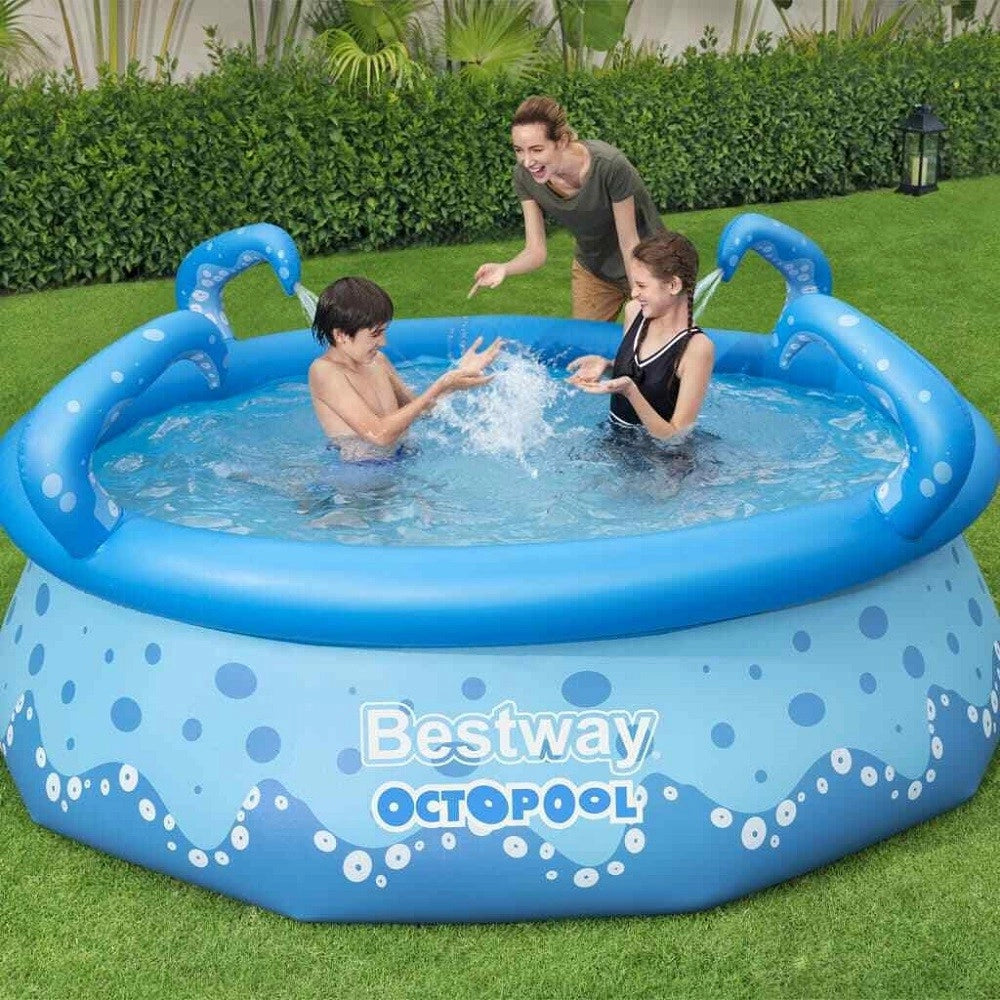 Trade Shop - Piscina Gonfiabile Easy Set Octopool 274x76 Cm Con Spruzzatori Fuori Terra 57397 -