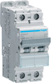 Installazione autonoma 1p+N 40 A caratteristica B 10 (15) kA