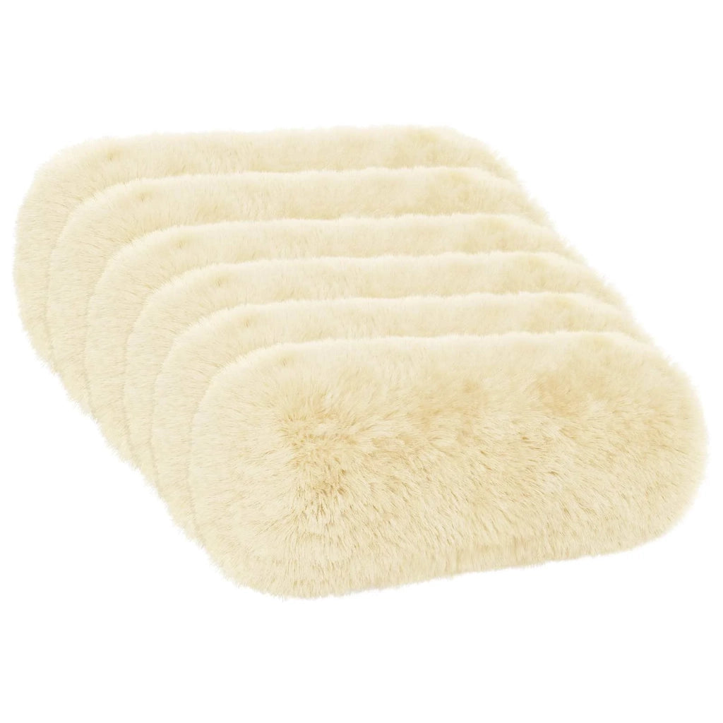 Federa 6 pcs HEERLEN Crema Ø 15 x 40 cm Fleece PV 923384
