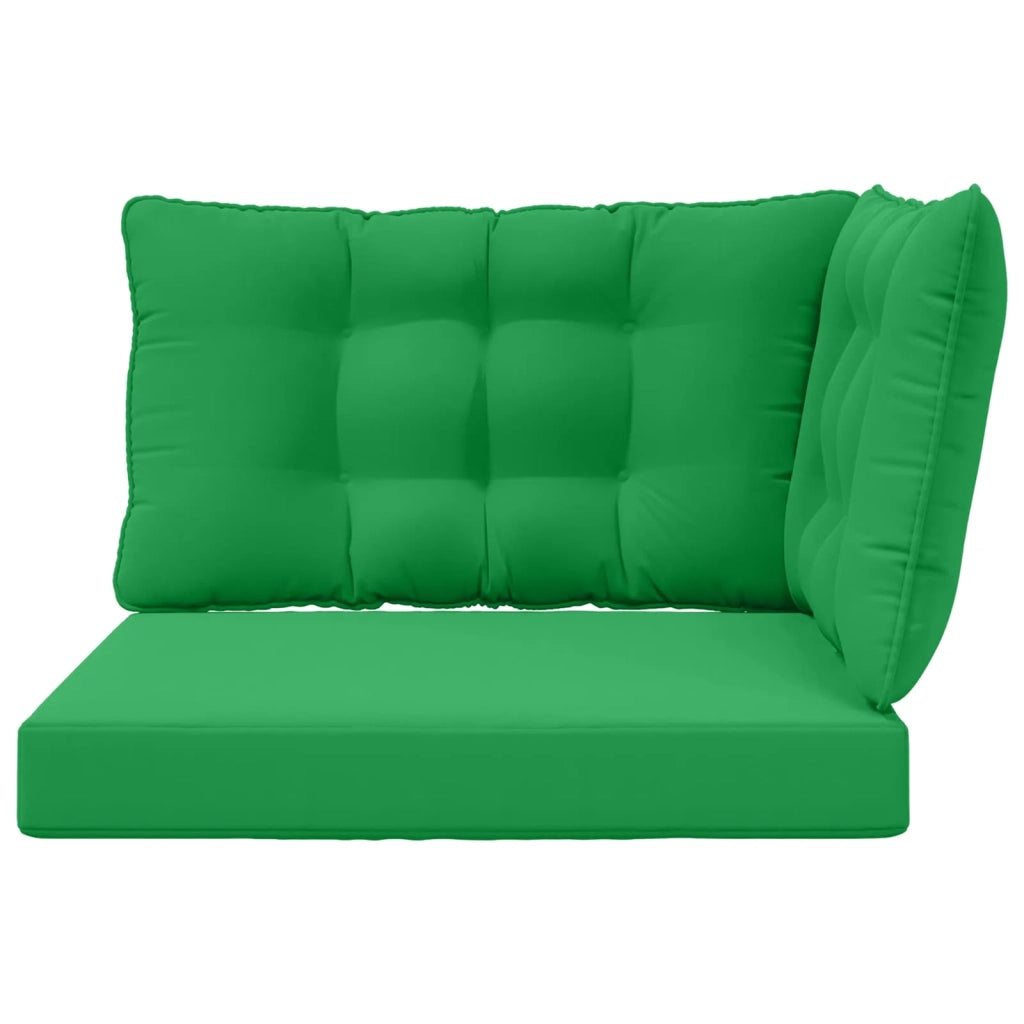Cuscino per divano da esterno 3 pcs Verde Poliestere