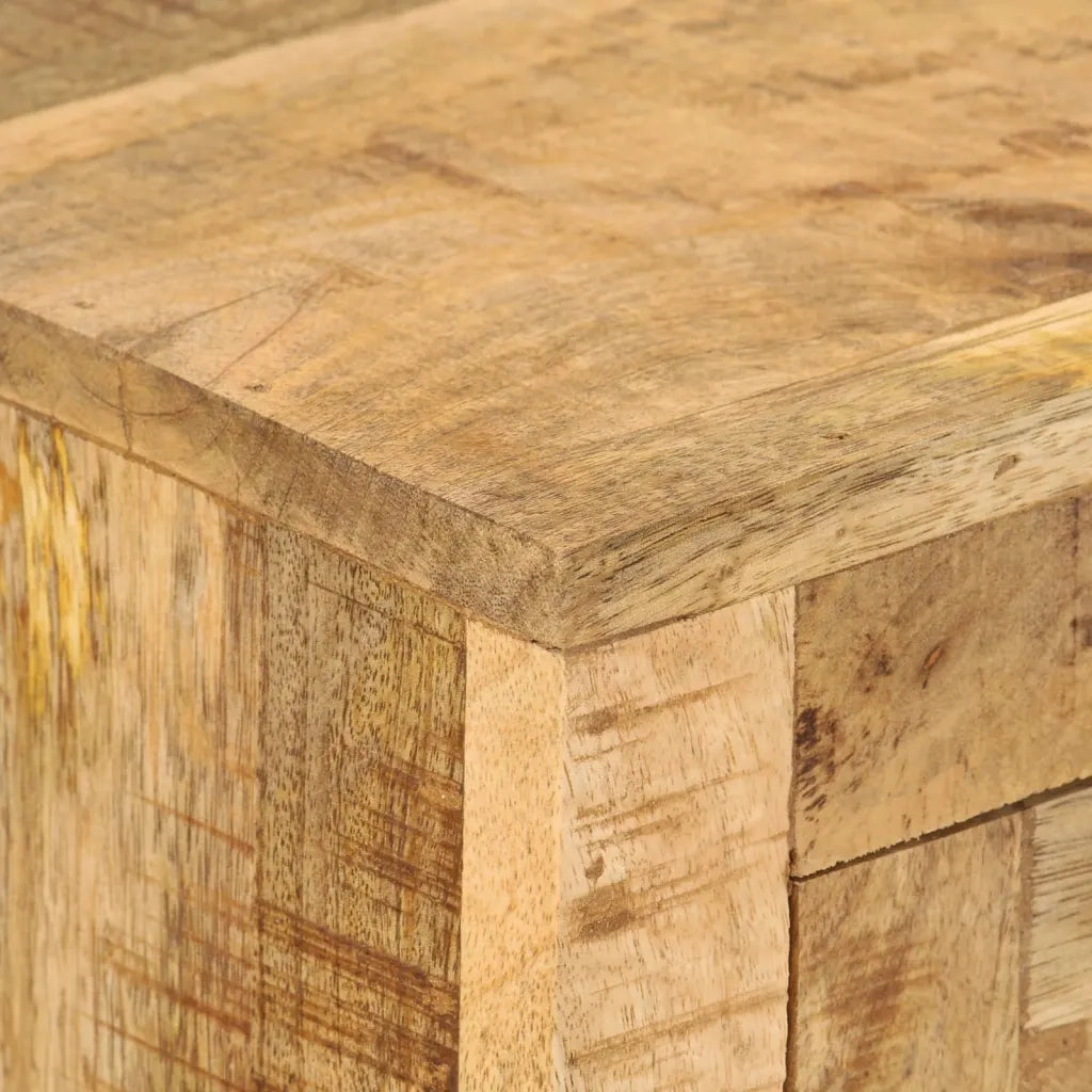 Credenza | Madia | Buffet da pranzo | Armadio da pranzo 110x30x74 cm in Legno di Mango Grezzo