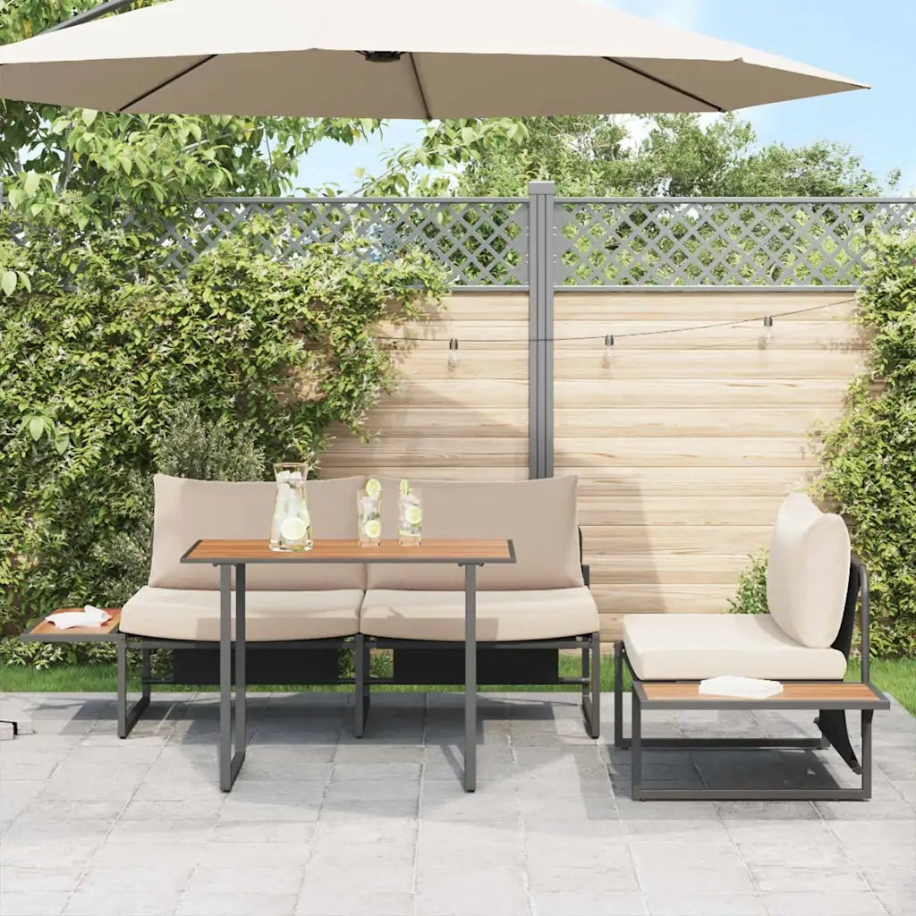 Set da Pranzo per Giardino 3 pcs Talpa Acciaio 3335890