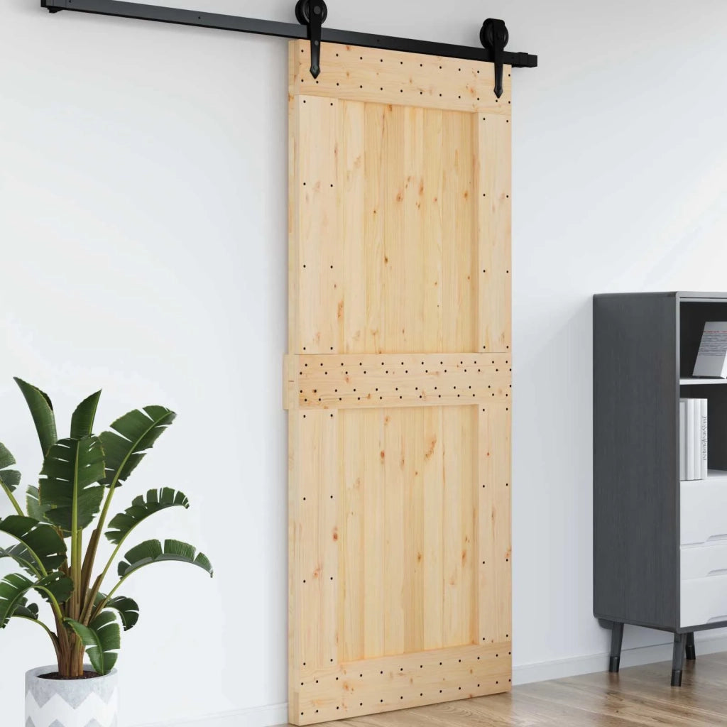 Porta NARVIK Naturale 95 x 210 cm Legno di pino solido 42047092