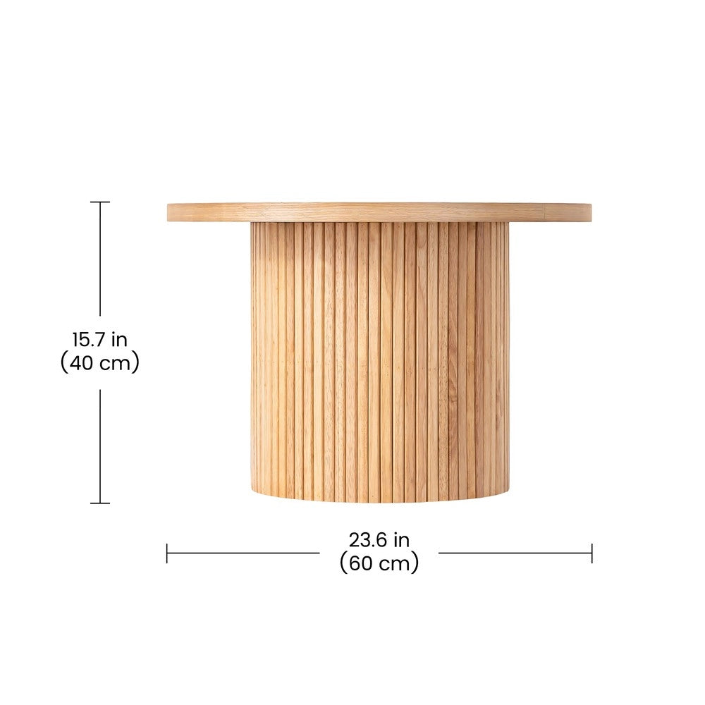 Tavolino da Caff¨¨ Rotondo Design Salotto ¨C MINIMAL ¨C Legno Massello