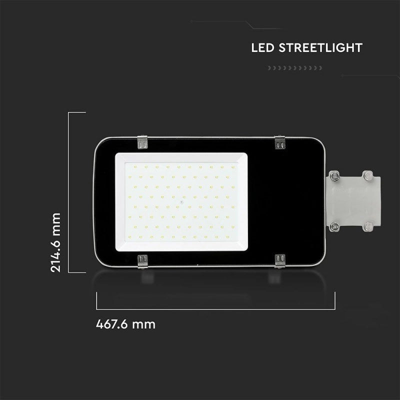 Armatura Stradale LED Chip Samsung 50W Colore Grigio 4000K IP65