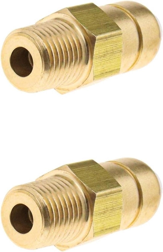 Ventilazione di sicurezza termica per tubi in rame, pompa di aspirazione ad alta pressione, 1/4 pollici NPT, confezione da 2 unità.
