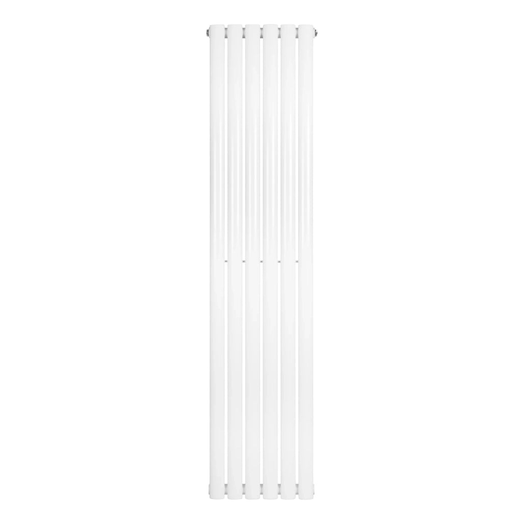 Radiatore Verticale Design Ovale Colonna Singola Bianco 1600x360 mm