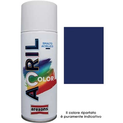 SMALTO SPRAY ACRIL COLOR AREXONS - BLU COBALTO RAL 5013 ML 400- 6 pezzi