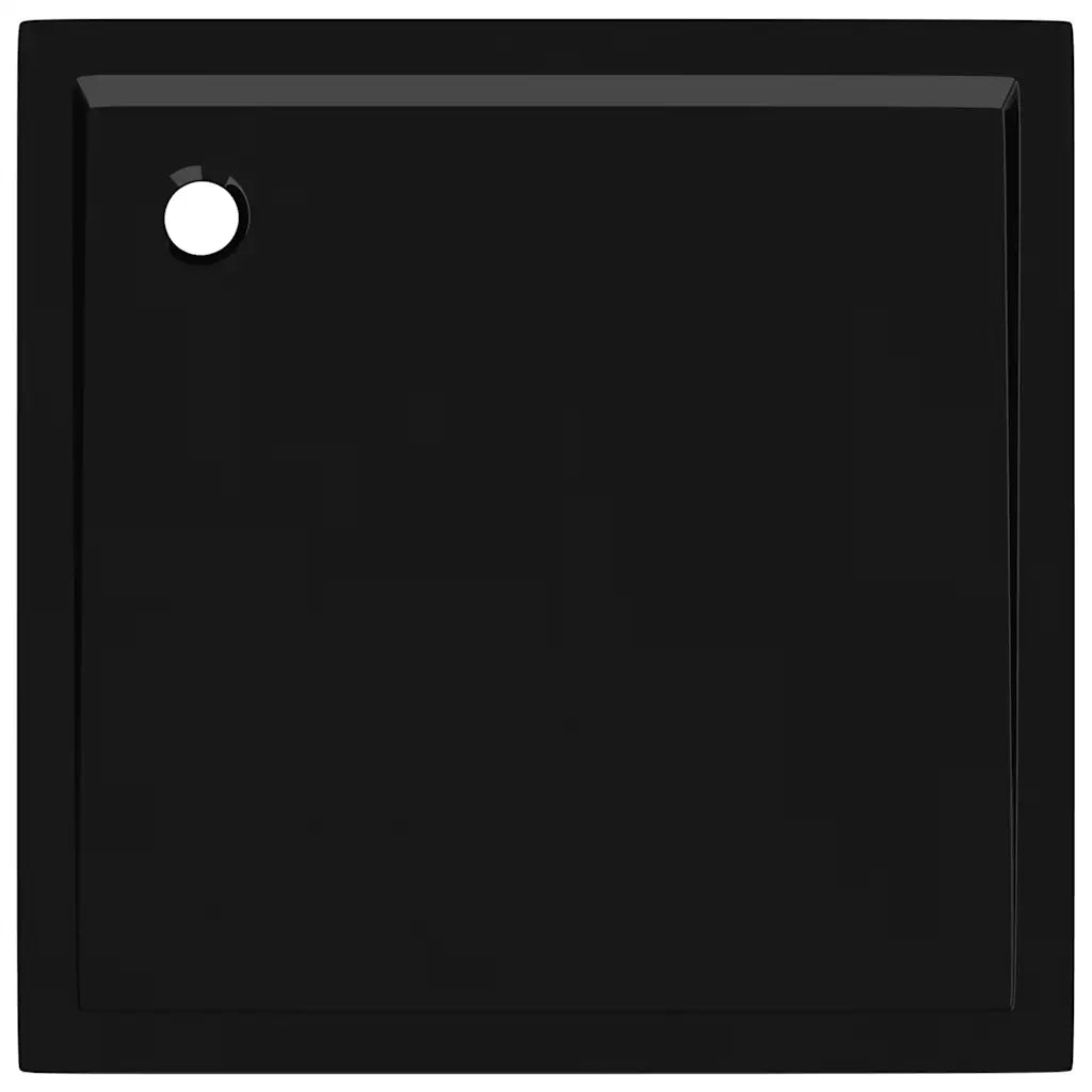 Piatto Doccia Quadrato in ABS Nero 80x80 cm CFW8719197