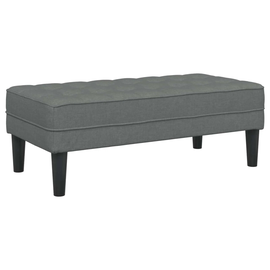 Set di divani con cuscino 2 pcs Grigio scuro Poliestere 3329253