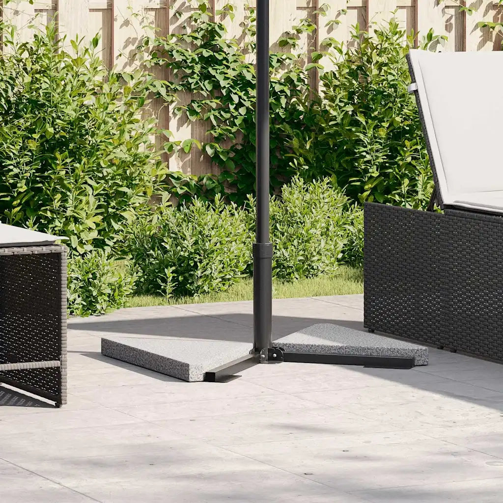 Dischi per pesi per ombrellone 2 pz granito grigio triangolari 14 kg 4100002