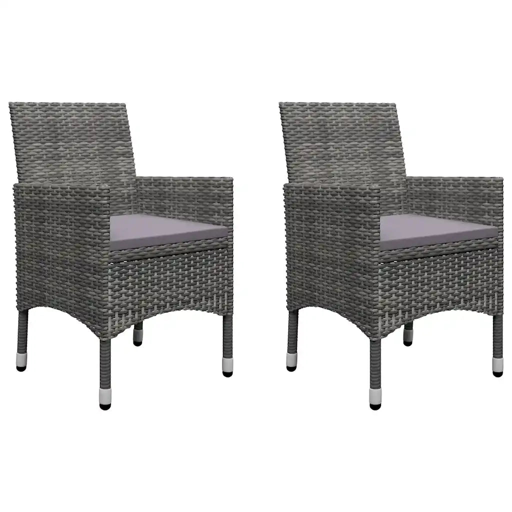 Set Mobili da Pranzo per Giardino 5 pz Grigio 3067684