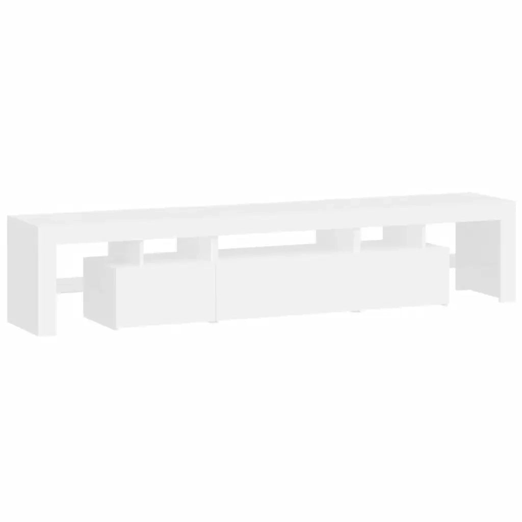 Mobile Porta TV con Luci LED Bianco 200x36,5x40 cm 3152810