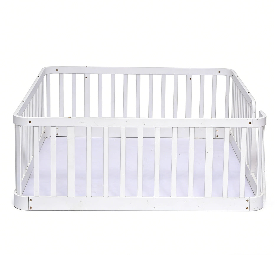 Box Gioco Bambini ¨C MINIMAL ¨C Bianco, 140x200cm, Sponde Sicurezza, Recinzione Modulare