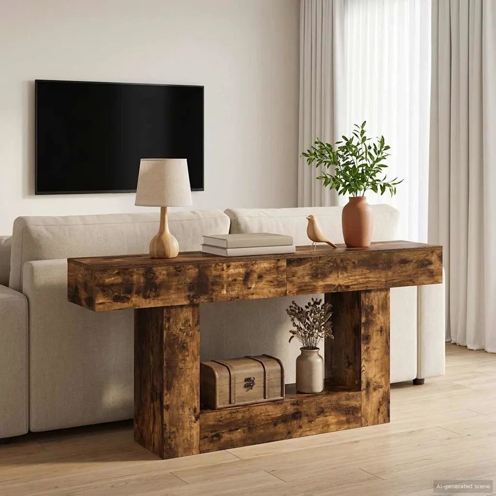 Quercia Affumicata 160 x 30 x 74 cm