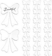 Piastrine di accoglienza 20-pack - Acrilico - Bianco - Striscia - 120 x 100 mm - Adatti per matrimoni/feste - Piastrine di benvenuto