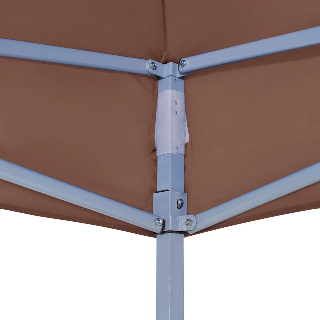Tetto per Tendone per Feste 4x3 m Marrone 270 g/m2 CFW1251231