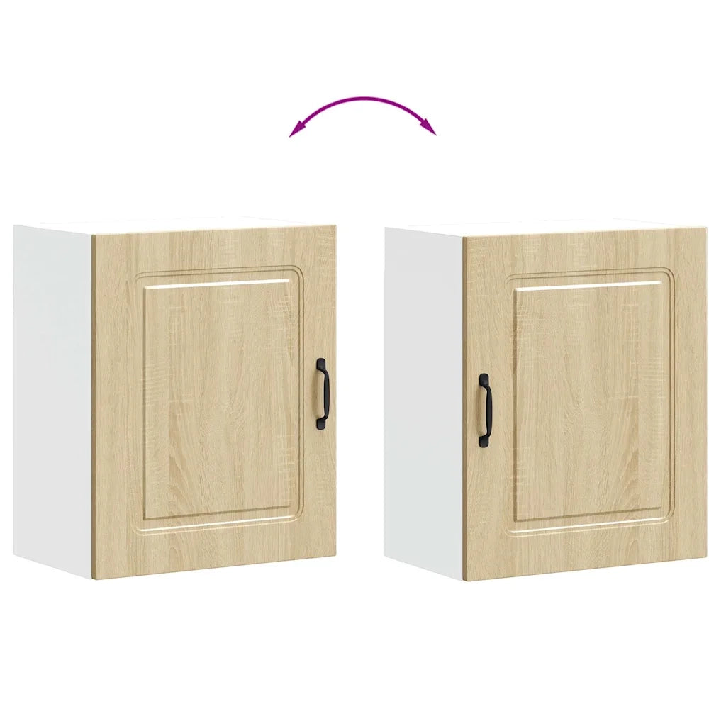Pensili da cucina 2 pz Kalmar in Legno Multistrato Rovere Sonoma 853564