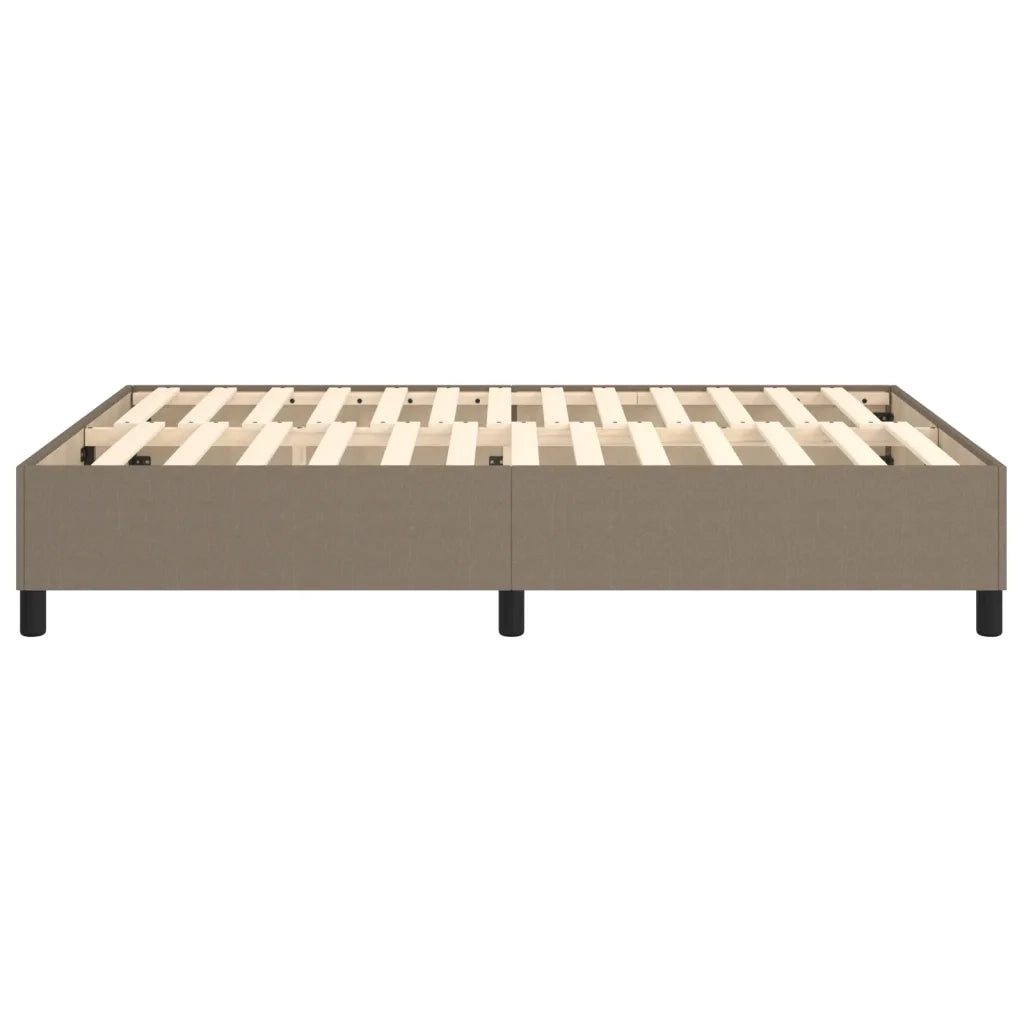 Struttura Letto a Rete a Molle-Giroletto Tortora 140x190 cm in Tessuto 819951