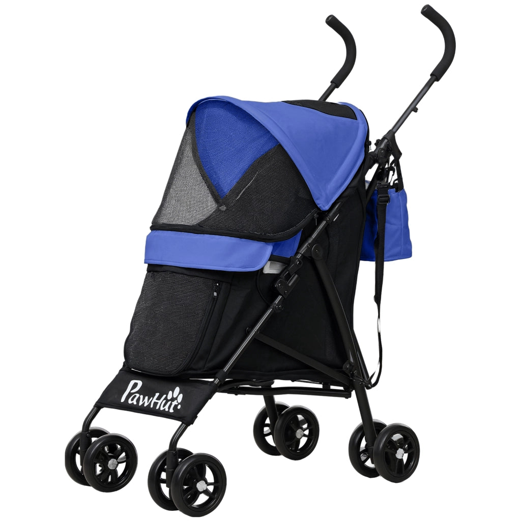 Carrello per Animali Domestici ¨C zephmum ¨C Blu Scuro 76x44x103 cm