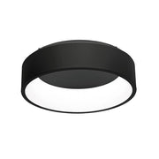 CHOPIN - Plafoniera Tonda a LED 30W, 3000K, Luce Calda, Struttura in Metallo Nero, Diffusore in Metacrilato, IP20 - Rossini Group