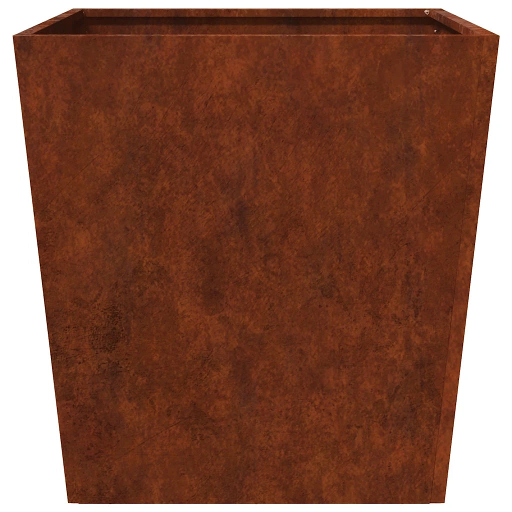 2 pz Fioriere | Cassetta per fiori | Vaso da Giardino 50x50x50 cm in Acciaio Corten