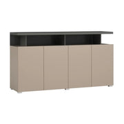Buffet 4 porte NESS – Finitura Congo – 12 nicchie di stoccaggio – Design essenziale senza LED