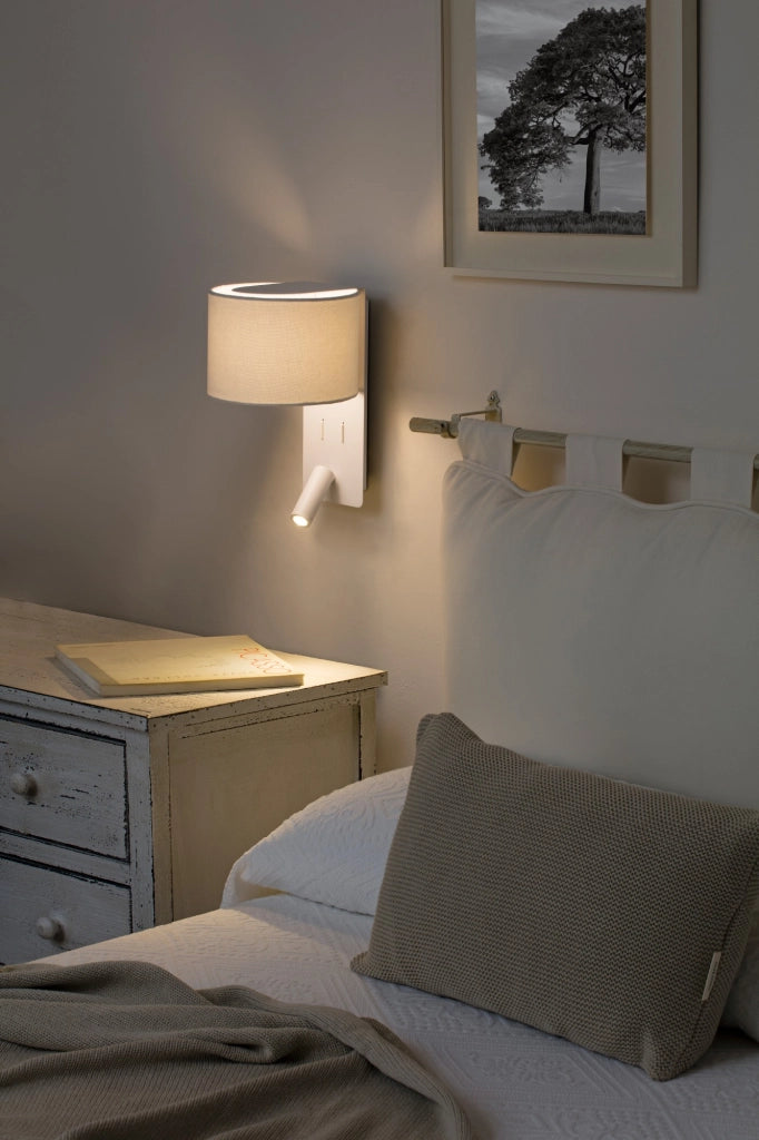 FOLD, Applique con Lettore LED per Interni, Faro Barcelona