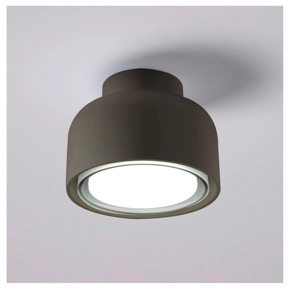 Plafoniera BOTTONE moderna in alluminio Bronzo 1xGX53