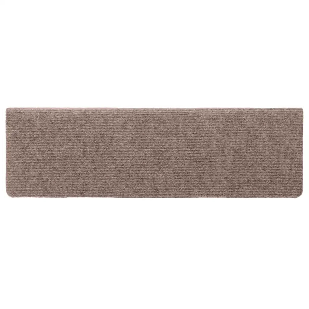 Tappetini per Scale 5 pz Marroni 65x25 cm Tessuto Agugliato  cod mxl 59141