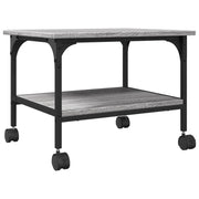 Supporto per stampante a 2 livelli Sonoma scrivania/mobile per ufficio 50 x 40 x 38 cm grigio 02_0044800