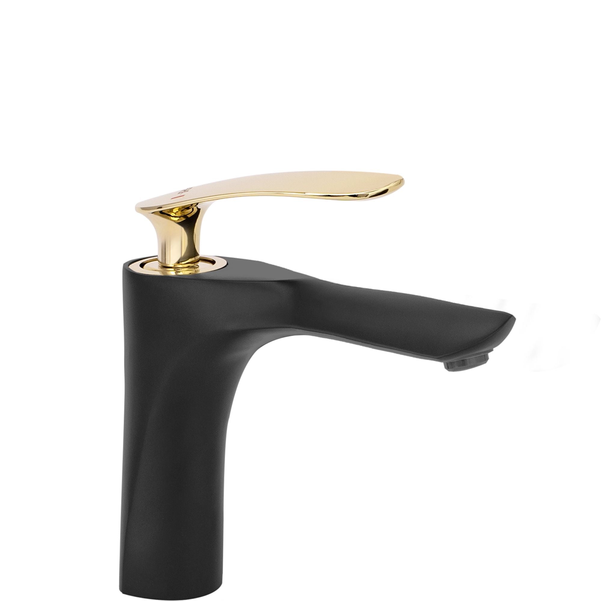 Rubinetto Da Lavabo Rea Orbit Black Gold Low