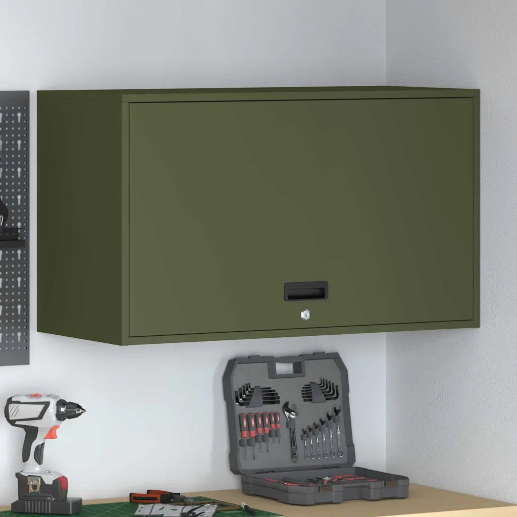 Armadio a muro per garage Oliver verde 90 x 40 x 53 cm