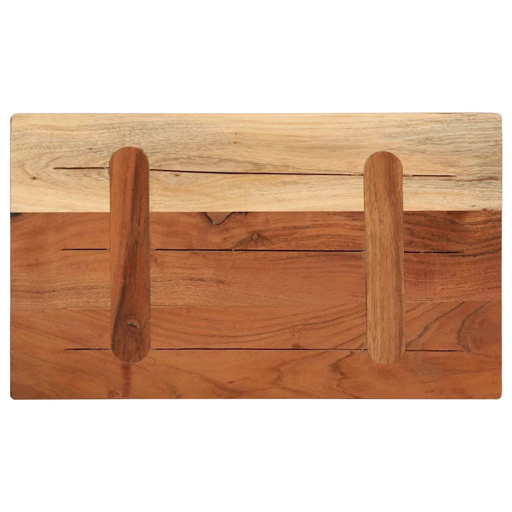 Piano Tavolo 40x30x3,8 cm Rettangolare Legno Massello Acacia 370955