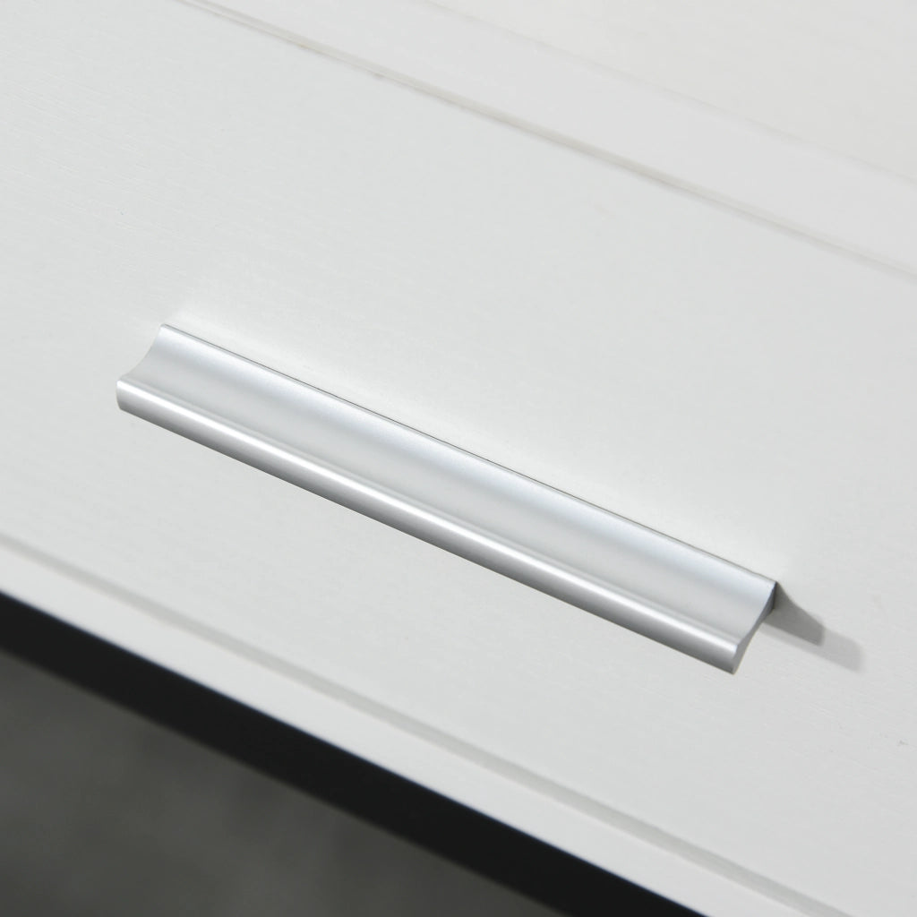Consolle ingresso con 2 cassetti ¨C Xylo ¨C Bianco e nero 120x34x81 cm
