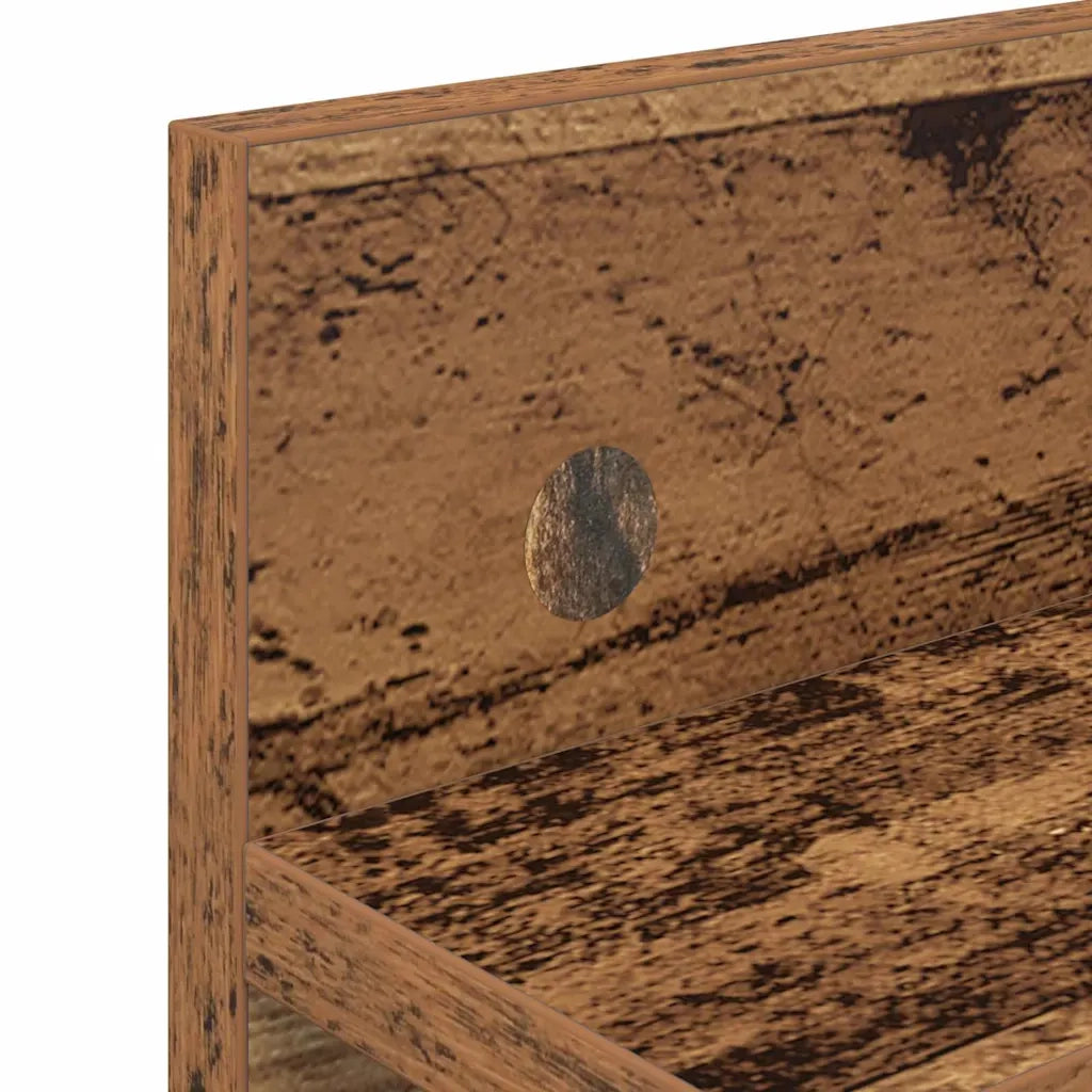 vidaXL Appendiabiti a muro Legno vecchio 60 x 10.5 x 18 cm