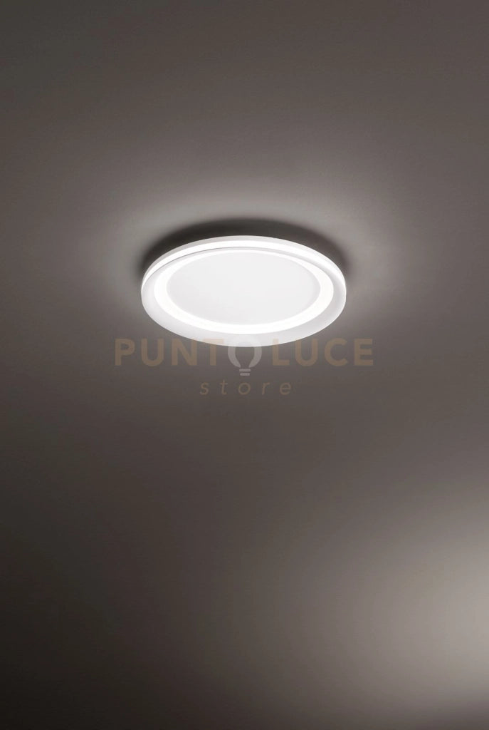 Plafoniera in alluminio bianco Edge LED 38W 3000K CRI?83 220-240V 50/60Hz 2060Lm doppia emissione