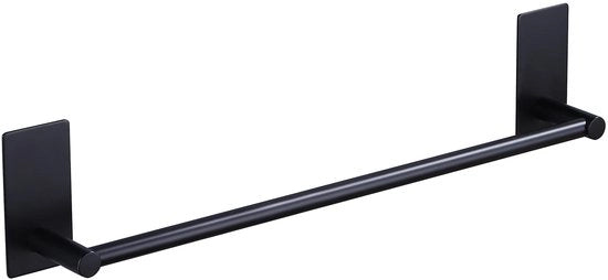 Sostegno Asciugamani Bagno Senza Forare Sostegno Asciugamani Autoadesivo Nero Lavorato a Martello Acciaio Inossidabile 40cm/15,75 pollici Sostegno Asciugamani Bagno Montaggio Parete