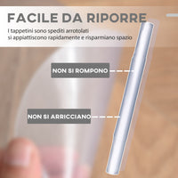 Tappetino per Sedia Ufficio Salvapavimento 90x120 cm in Plastica Trasparente
