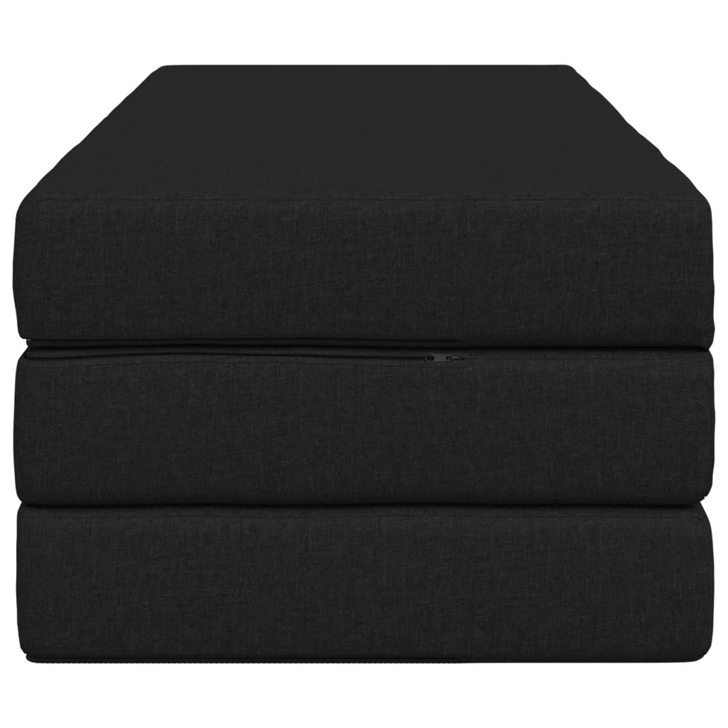 Divano Letto Pieghevole 160 x 67 x 45 cm Nero 900234