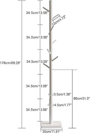 Supporto a muro a forma di boomerang, 29 x 29 x 176 cm