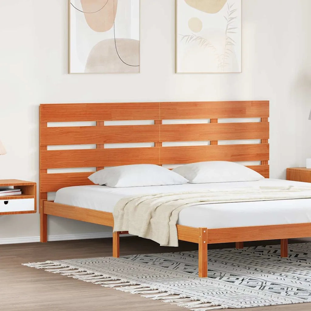Testiera | Testata Marrone cerato 200,5 x 3 x 80 cm Pino massello