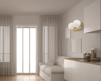 Lampada Da Parete Vetrata APP1010-2W Gold