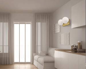 Lampada Da Parete Vetrata APP1010-2W Gold