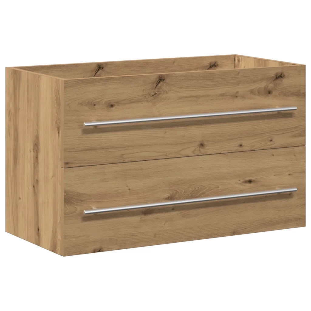 vidaXL Mobile Lavabo Bagno Artigianale 80x38,5x48 cm Legno Multistrato