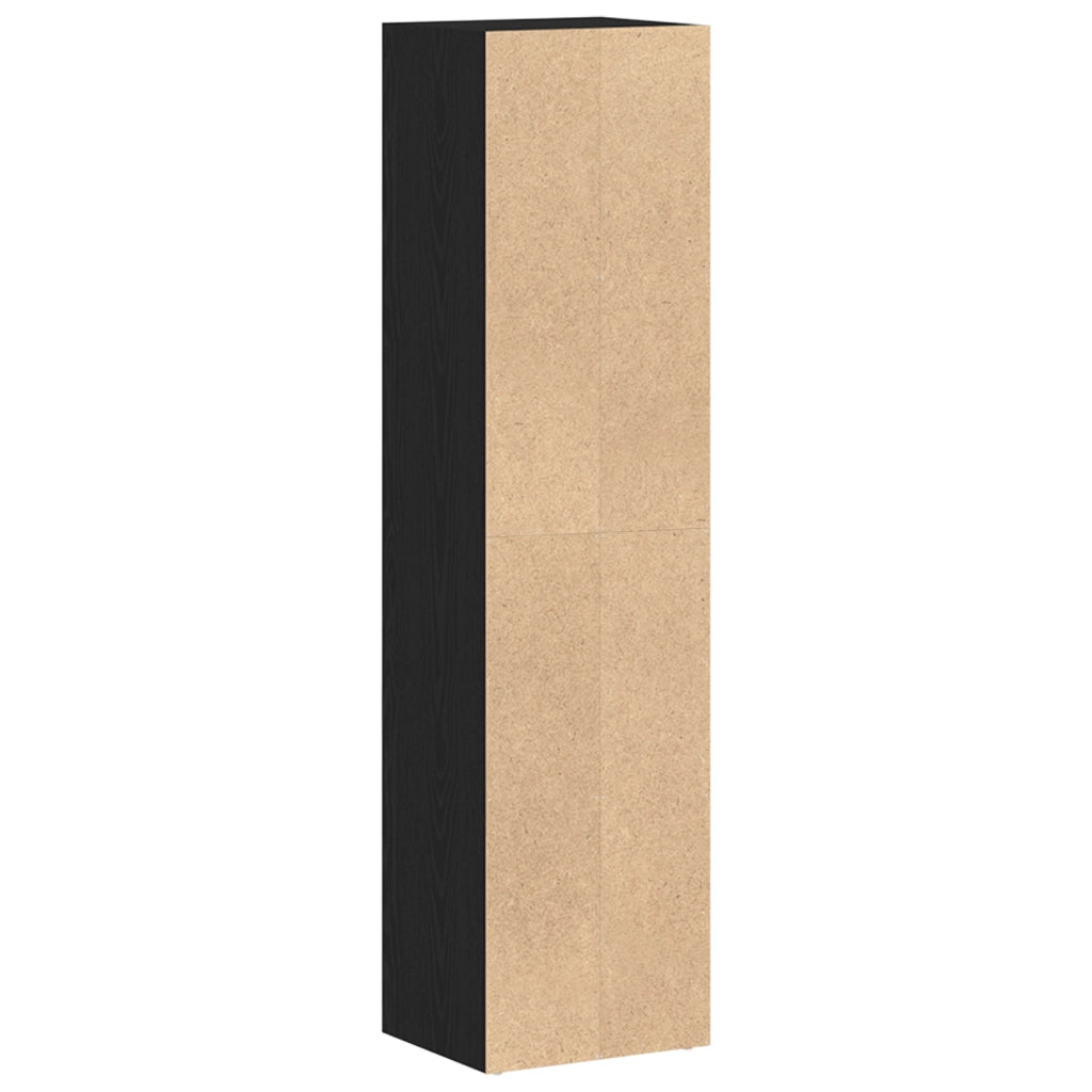 Armadio per Libri Rovere Nero 36 x 30 x 143 cm CFW2782174