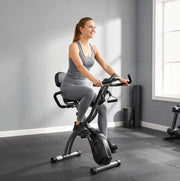 Cyclette pieghevole 3 in 1 con Bluetooth e fasce elastiche