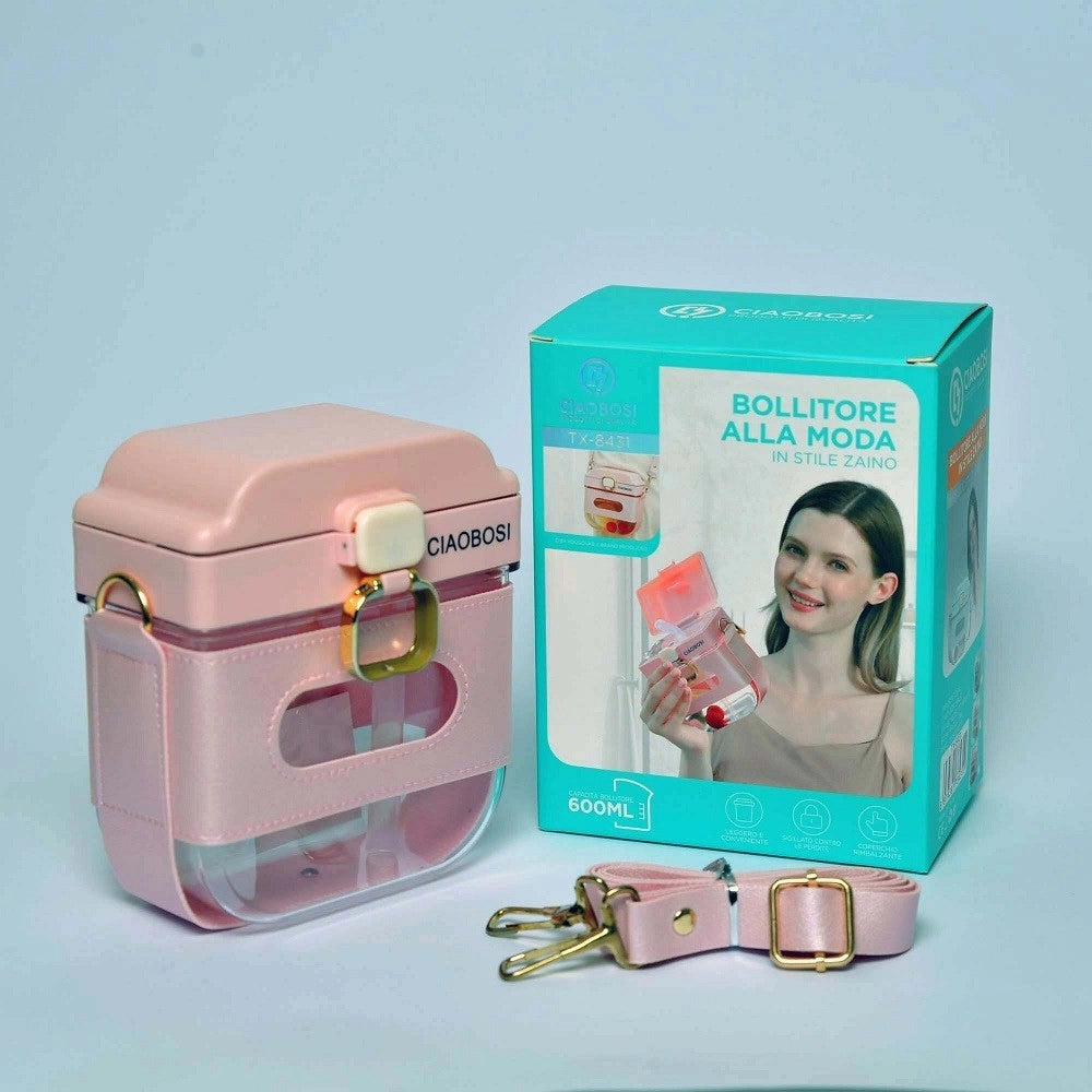 Trade Shop - Borsa Zaino Per Bevande Acqua Succhi 700ml Contenitore Portatile Alla Moda Tx-8431 -