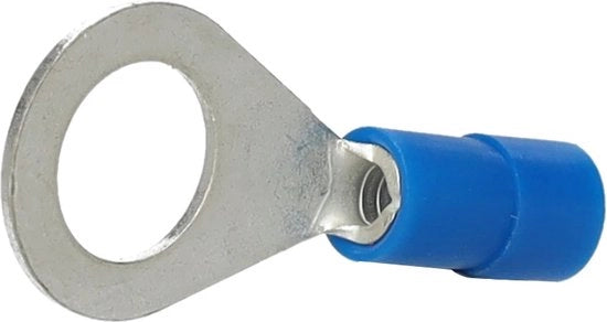 Cintura isolante per cavi Q-serie, anello rettilineo, 16 mm², M5, verniciato a specchio, blu, con 50 pezzi (ICIQ165)